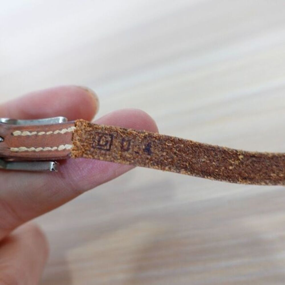 HERMÈS‎ PARIS Wrap Hapi 3 Bracelet Choker Brown Leather Silver H 24 in - Picture 9 of 10